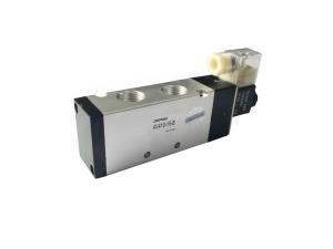 China 4V410-15 1/2'' Single Coil Solenoid Valve , 5 2 Way Directional Control Valve factory
