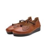 S395 Leather Shoes Handmade Toe Layer Cowhide High Quality Women'S Shoes Custom