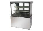 Floor Standing Refrigerated Cake Display Cabinet High Humidity Square Glass Cake