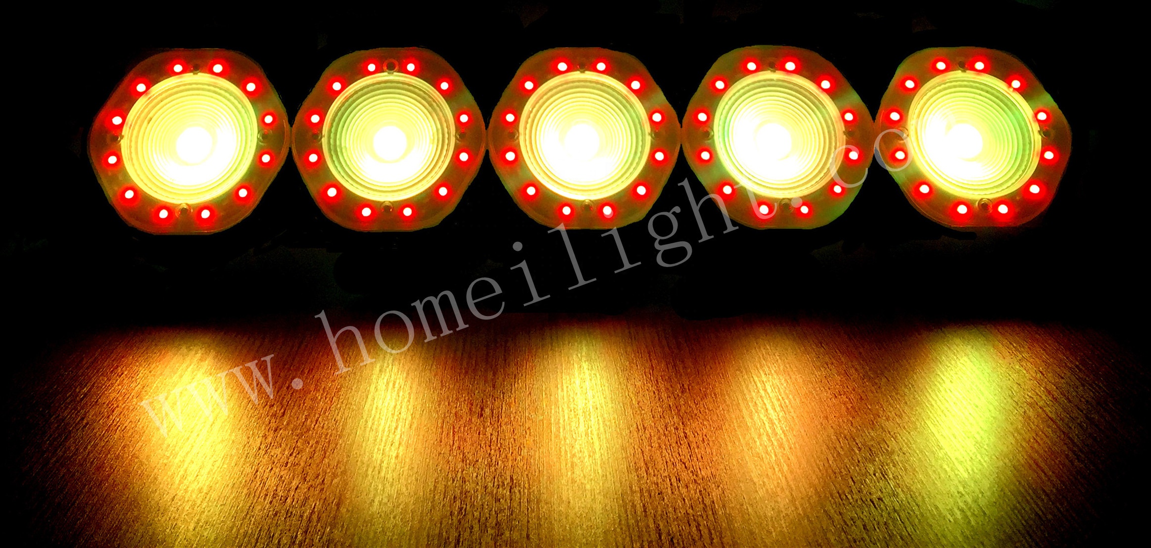 Portable LED Wall Washer Light Aluminum 5pcs 30W LED Matrix Light 5 Eyes