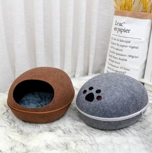 China Handmade 100% Merino Fleece Cat Bed For Kittens factory