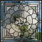 Chinese bath window glass