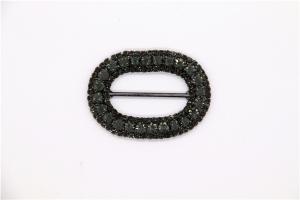 China Women'S Rhinestone Shoe Clips Zinc Alloy / Iron / Copper Material factory