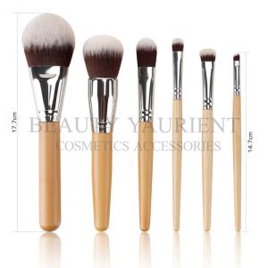 China Professional PBT Hair Face Makeup Brush Set 6pcs Customized Bristle factory