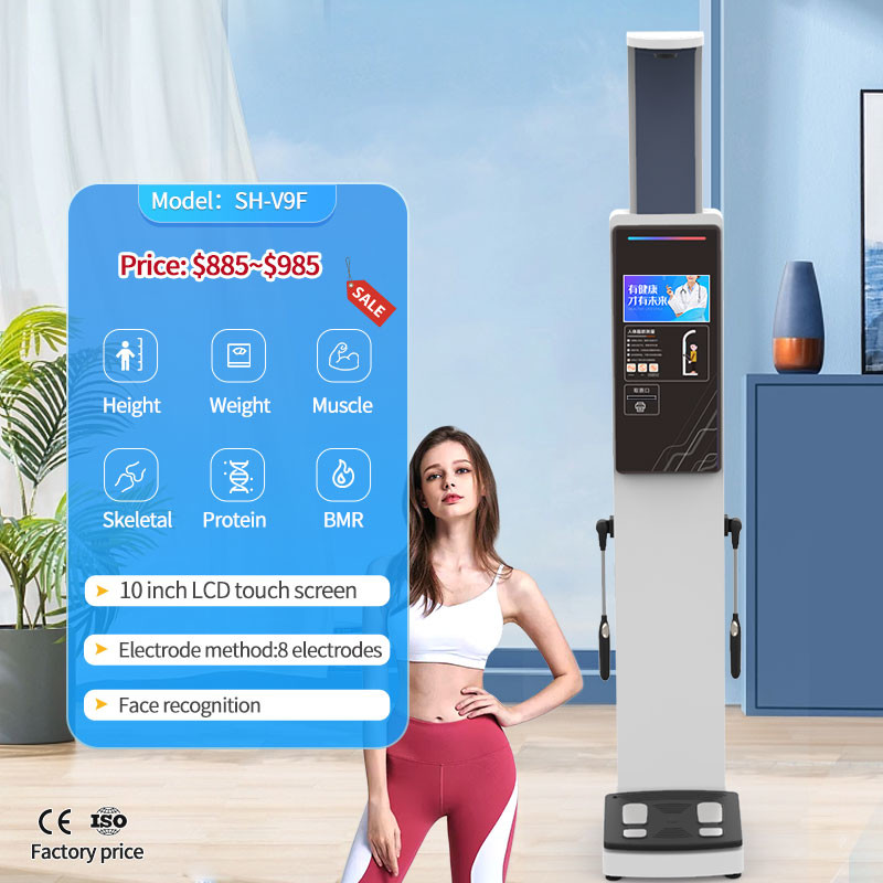 Body Composition Analyzer 8 Eectrodes Scale for Gym
