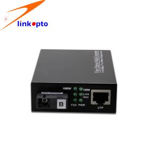China 40km Transmission SFP Media Converter Single Fiber SC Connector For Offices factory