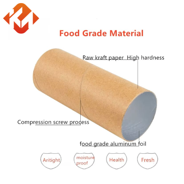 Food Grade Round Cardboard Box Tea Gift Box Biodegradable Paper Tubes Tea Bag Packaging Box for Tea