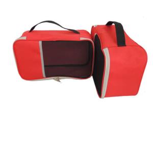 China Nylon Fabrics Slipper Shoe Storage Bag Transparent With Hand Hold Strip factory