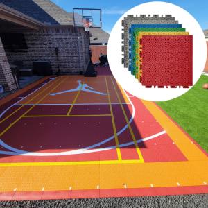 China Outdoor Tennis Pickleball Basketball Court Interlocking Sports Flooring Tiles factory