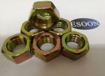 Hex Nut,DIN934,Carbon Steel Material,Grade 4,Yellow Zinc Surface,SIZE M14*1.5