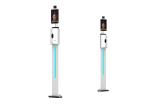Security CE FCC Hand Sanitizer Temperature Kiosk Face Recognition