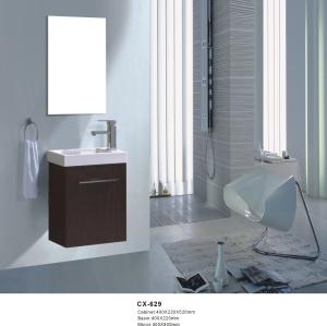 China 40cm Wide Pvc Bathroom Vanity With Sink Wall Mounted Modern Style factory