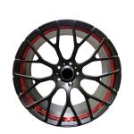 5x130 matt black color and red line 22x10 wheels forged wheels for mercedes G
