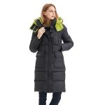 FODARLLOY Cotton Padded Clothes Thickened Warm Medium Long Hooded Outwear Winter