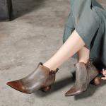 S172 Factory autumn and winter new leather short boots fashion fashion single