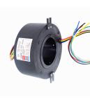 Compact High Speed Slip Ring , Through Hole Slip Ring 5 * 10A / 24 * 5A