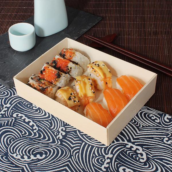 China 120*120*36mm Sushi Takeaway Boxes Bakery Pastry Cheese And Charcuterie Box factory
