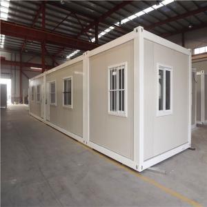 China 50mm waterproof eps sandwich panel 20ft foldable container house for labour camp factory