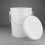 Clear 5 Gallon Plastic Buckets with UV Resistance