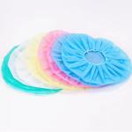 White Blue Red Pink Hair Elastic Nonwoven PP Disposable Hairnet Round Bouffant