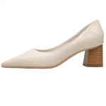 5619-1 Fashion Pointed Shallow Mouth High Heels Thick Heel Sexy Thin Women'S