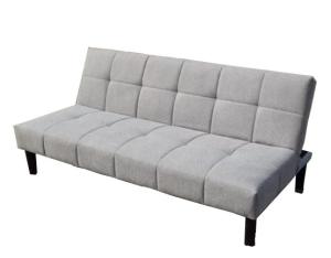 China Grey Fabric Customised Foldable Sofa Bed With Armrests For Rest factory