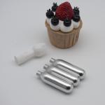 Silver Empty Cream Chargers 8g N2o For COFFE Machine Carbon Steel