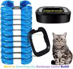 28ft Cat Litter Refill Bags 7 Layer Max Odor Lock Litter Genie Cat Litter