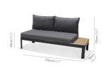 Aluminum Modular Garden Furniture L172xW72xH43cm AJUNION Outdoor Chaise