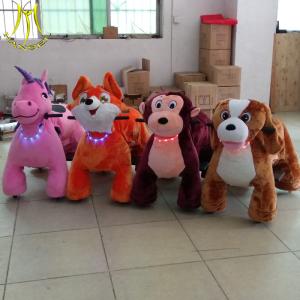China Hansel 2019 coin operated plush animal jungle rides electric scooters for birthday party factory