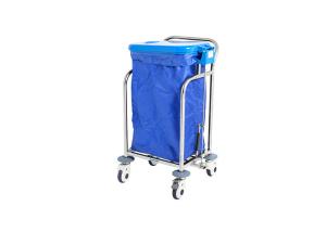 China MK S17 Hospital Linen Trolley Surgical Instrument Stainless Steel With One Bag factory
