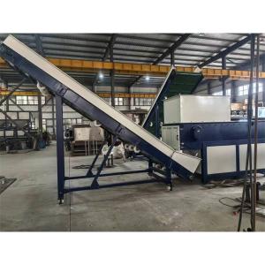 China plastic recycling machine equipped with single shaft shredder for PP woven bags factory