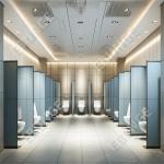 Customizable 18mm Fire Resistant Toilet Partition Walls with 304 Stainless Steel