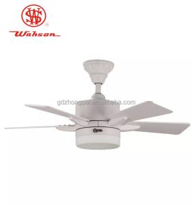 China 36 Inch Dimmable LED Ceiling Fan 5 Plywood Material White Color factory