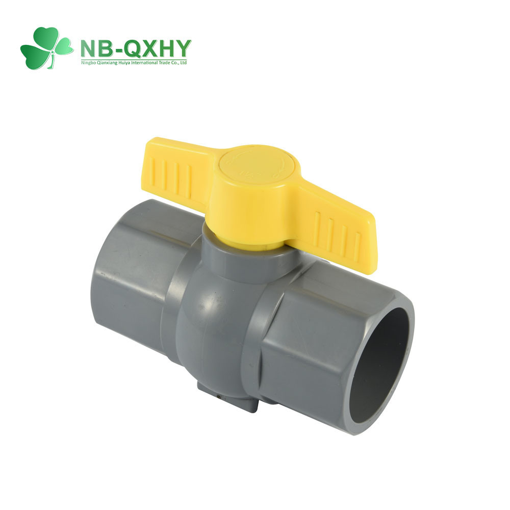 Middle East Free Sample 1/2 to 4 Inch Grey PVC Octagonal Ball Valve