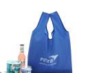 Customized 210D waterproof nylon foldable shopping bag thickened vest tote bag