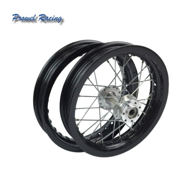 Aluminum 6061 T6 Pit Bike Wheel Set 1.60x12 for Superior Riding Experience