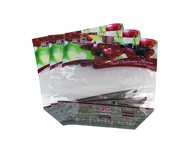Supermarket Plastic Clear Fruit And Vegetable Packaging Pp Pe Grapes Fresh Fruit Packaging