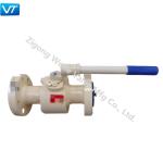 API 6D Flange Floating Ball Valve With Lever Blowout Proof Stem
