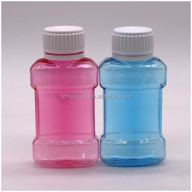 75mL PET Liquid Plastic Mouthwash Bottle for MouthWash Liquid in Customized Color