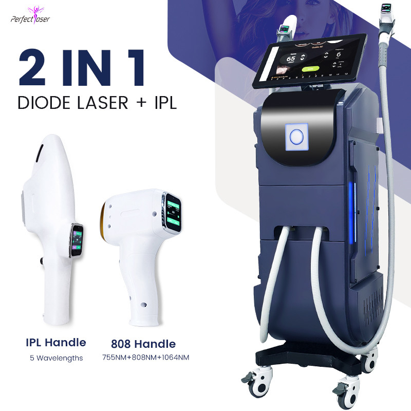2in1 808 Diode Laser Hair Removal Machine Ipl Opt Shr