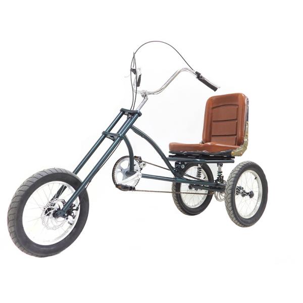 China 16" Single Speed Tricycle With Disc Brake 160mm High Carbon Steel Handlebars Stem factory