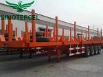 30000kg 60000kg Log Semi Trailer Red Semi Log Trailers For Sale
