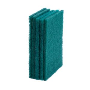 China Customized Kitchen Green Polyester Material Scratching Deep Cleaning Scouring Pad factory