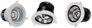 China Commercial Luxury Led Cob Spot Down Light , Indoor Recessed Ceiling Downlights factory