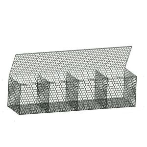 China Galvanized Gabion Box 2x1x1m Woven Mesh 2.7mm Wire factory