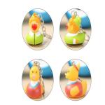 Customized Mini Rubber Animal Keychains Monster Duck For Bag BPA Free Vinyl