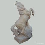 Animal Stone Carving Sculpture Figures Rosetta Horse , Marble Animal Sculptures