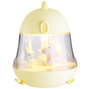China Household USB Charging Carousel Night Light ABS PC silicone factory