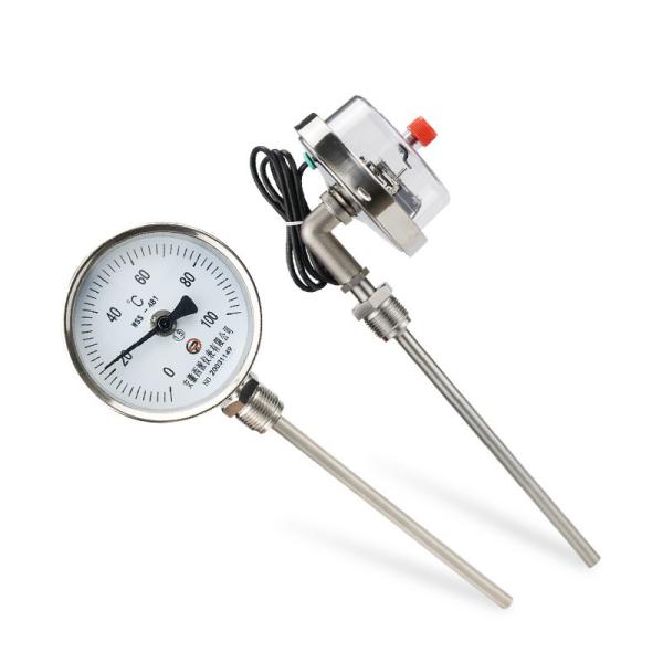 Water Pump Accessories Industrial Mini Bimetallic Thermometer Manometer with ODM
